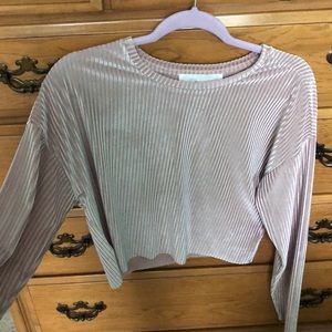 Shimmery, velvet party shirt